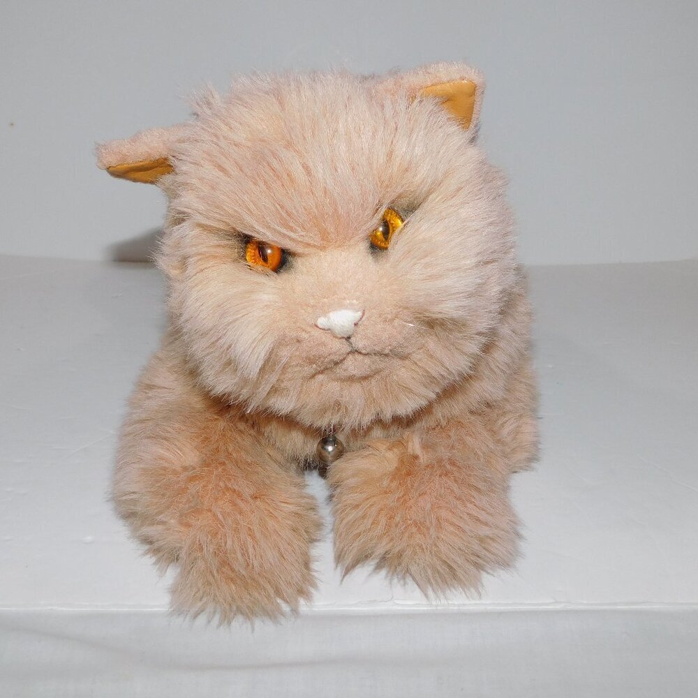 VTG Gund Large Cleopatra Tan Persian Cat w Gold Eyes 23" Plush stuffed 1987